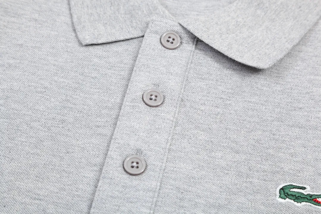 BURBERRY Classic Lo GO ， Retro Same Style Polo Versatile : Gray Size：M-2XL